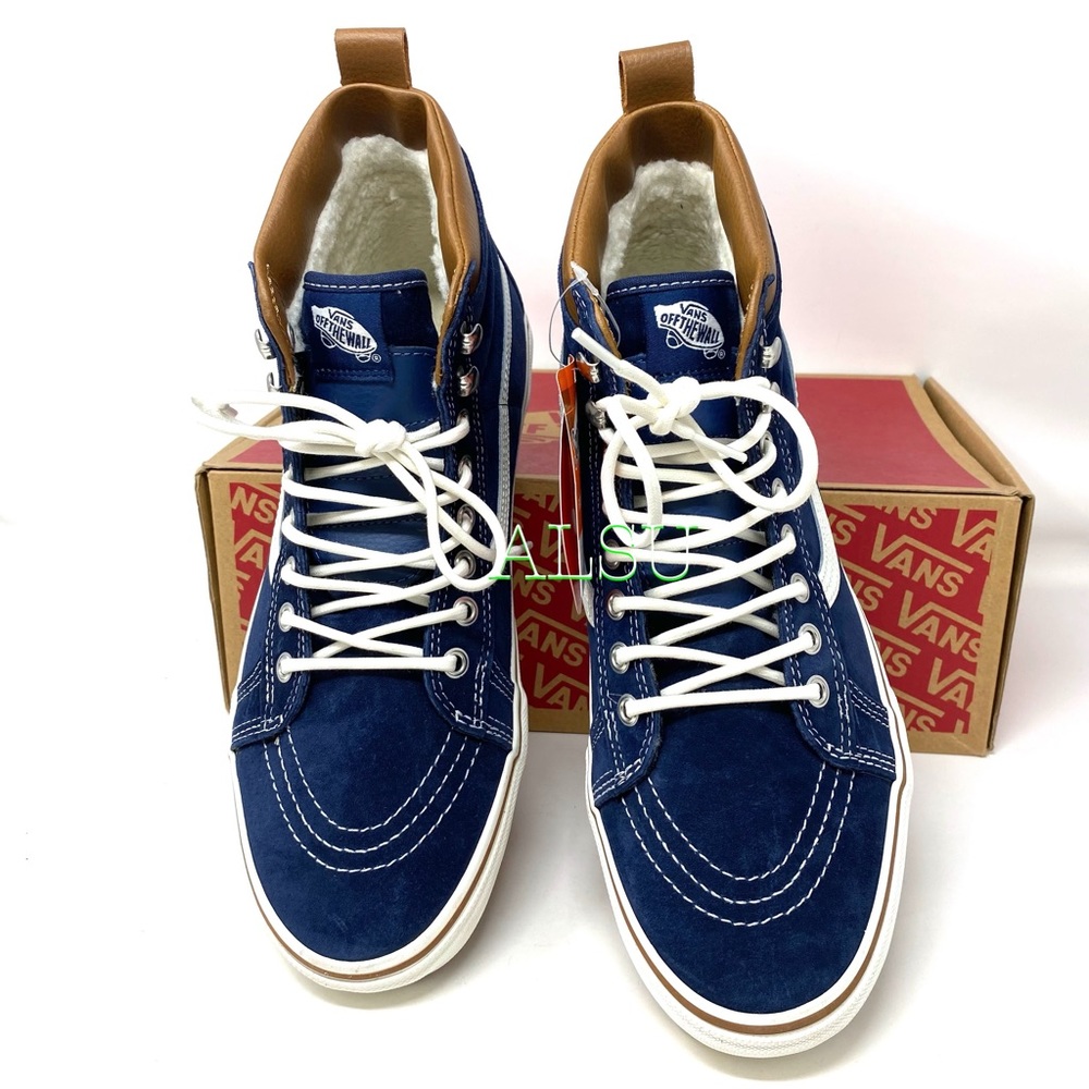 VANS SK8-HI MTE Dress Blues Suede Men’s Sneakers - Picture 5 of 12